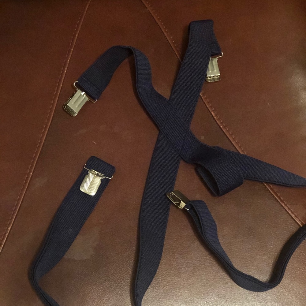 Suspenders Navy blue